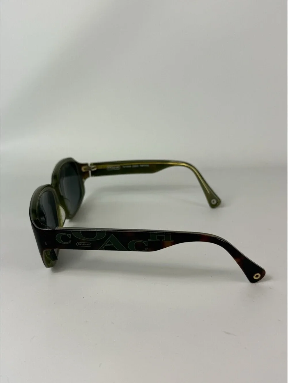 Coach Tatiana (S850) Tortoise Green Gold Sunglasses 56-17-125 FRAMES ONLY!